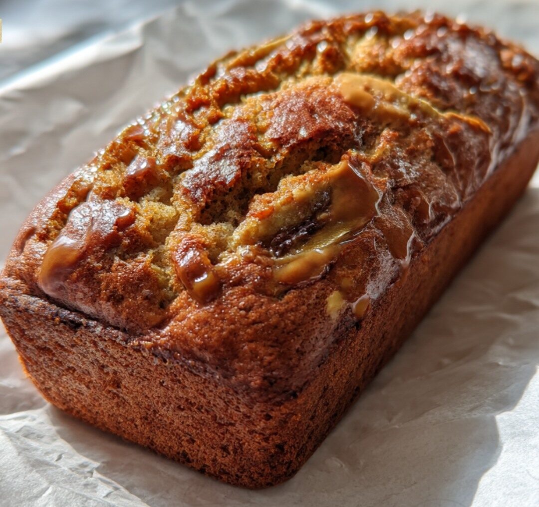Peanut Butter Banana Bread (Soft, Moist & Easy Recipe)