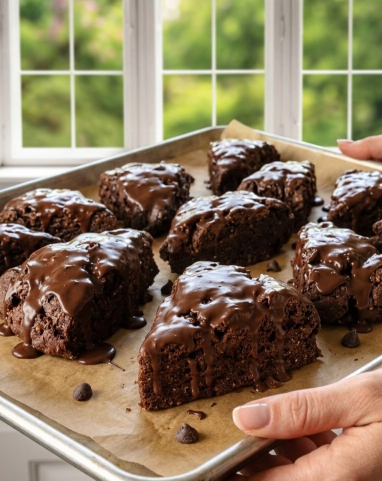 Chocolate Protein Cottage Cheese Scones – Soft, Healthy & Chocolatey Delight