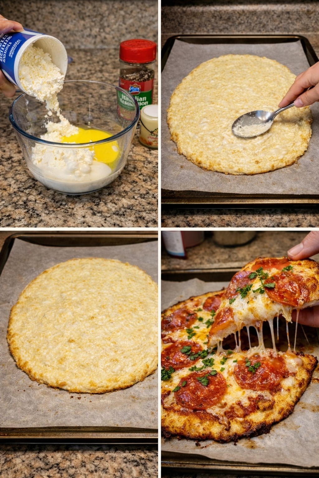 Crispy Two Ingredient Cottage Cheese Pizza Crust That’s Irresistibly Easy