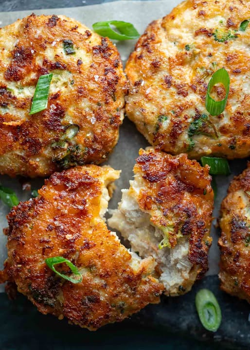 Broccoli Cheddar Chicken Fritters