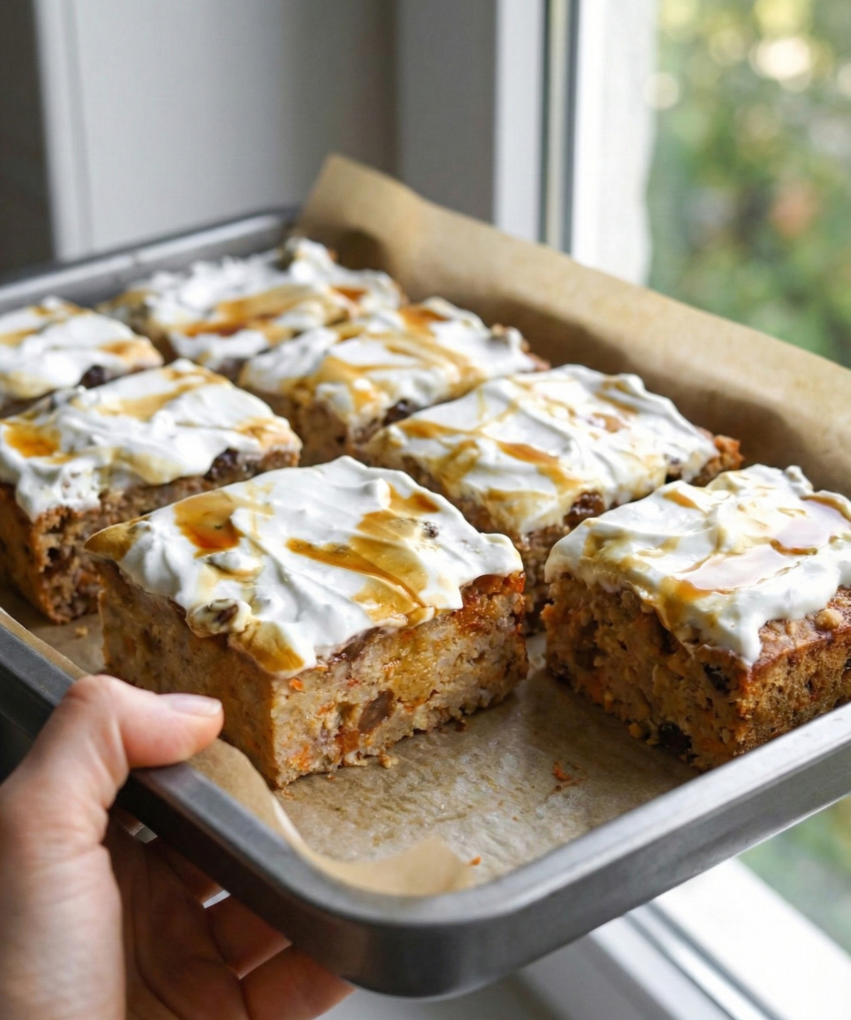 Healthy Oatmeal Carrot Cake