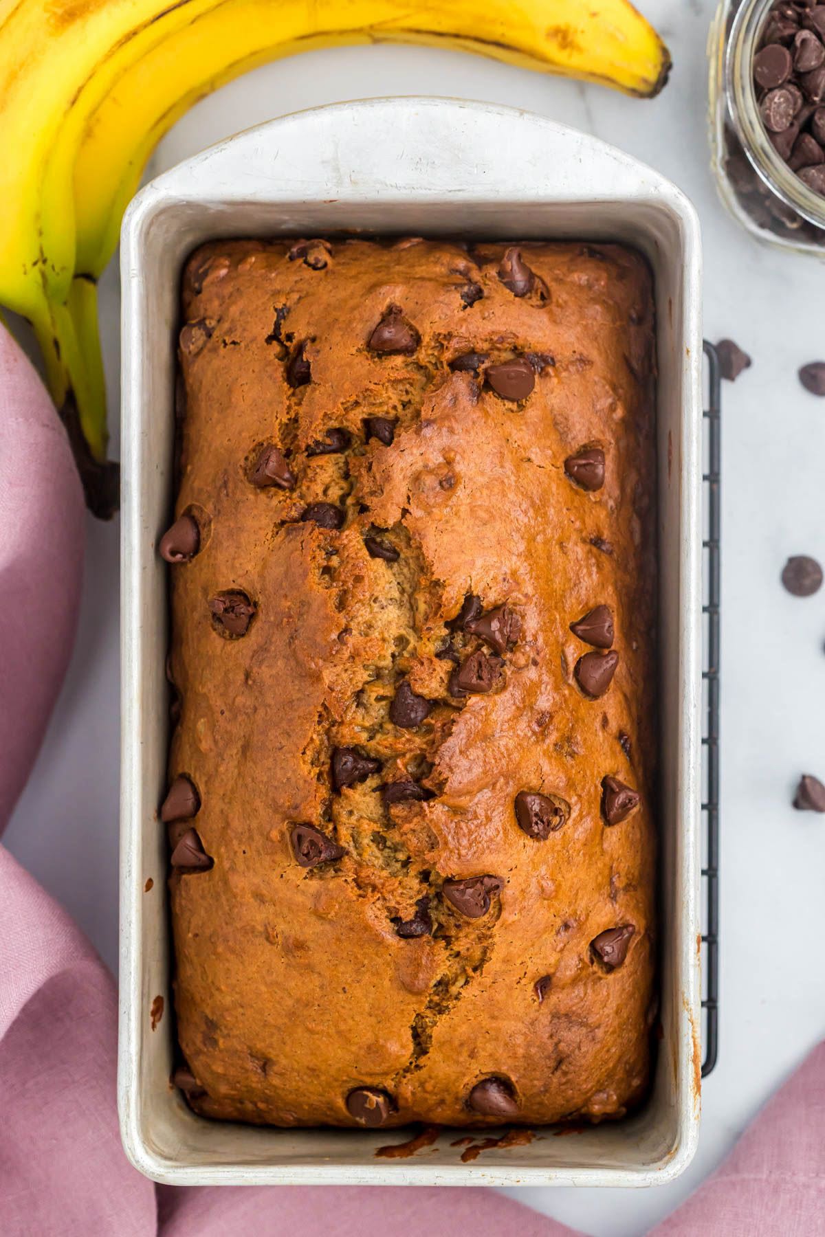 Banana Chocolate Nut Bread