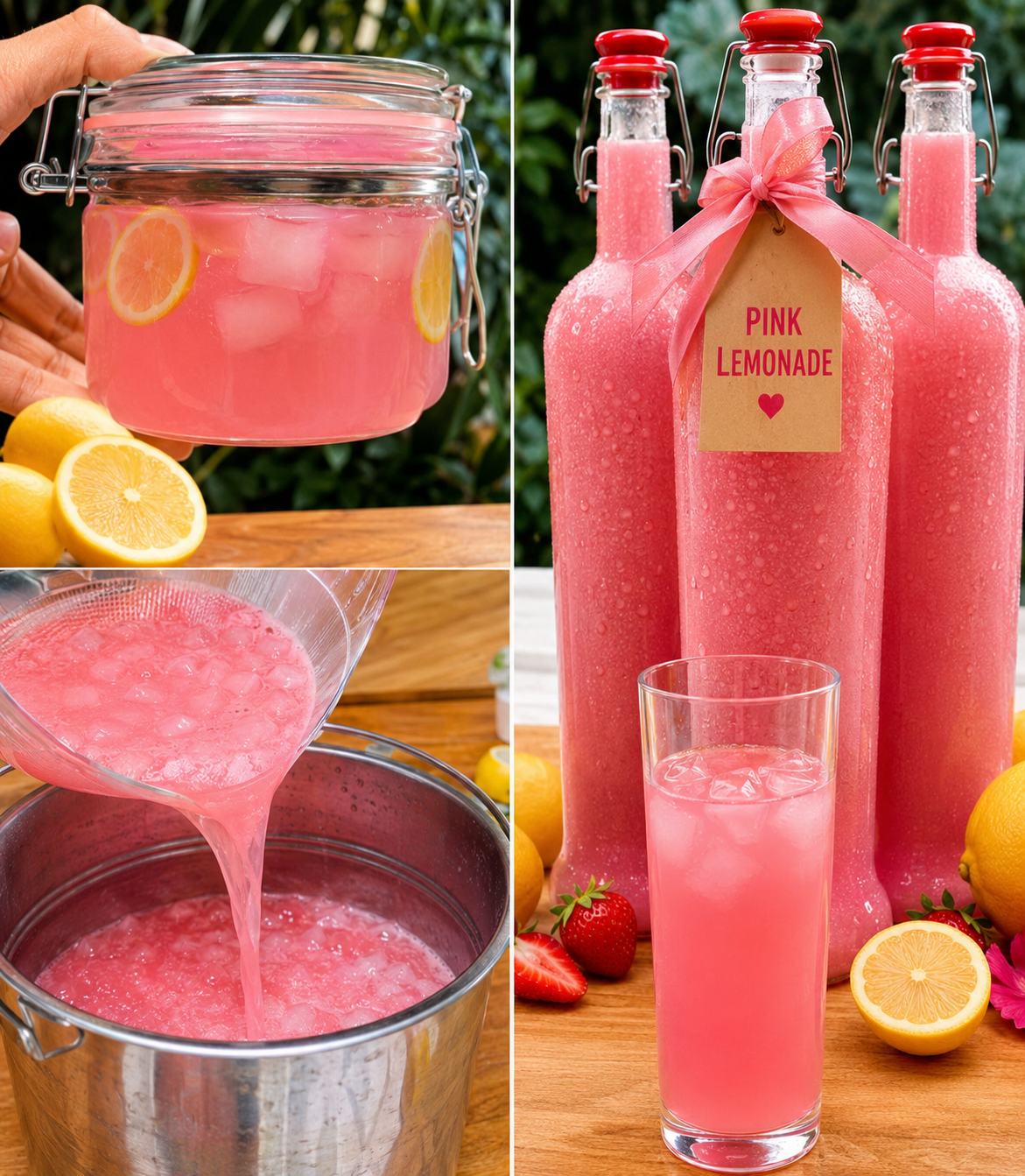 🍓 Pink Lemonade Recipe