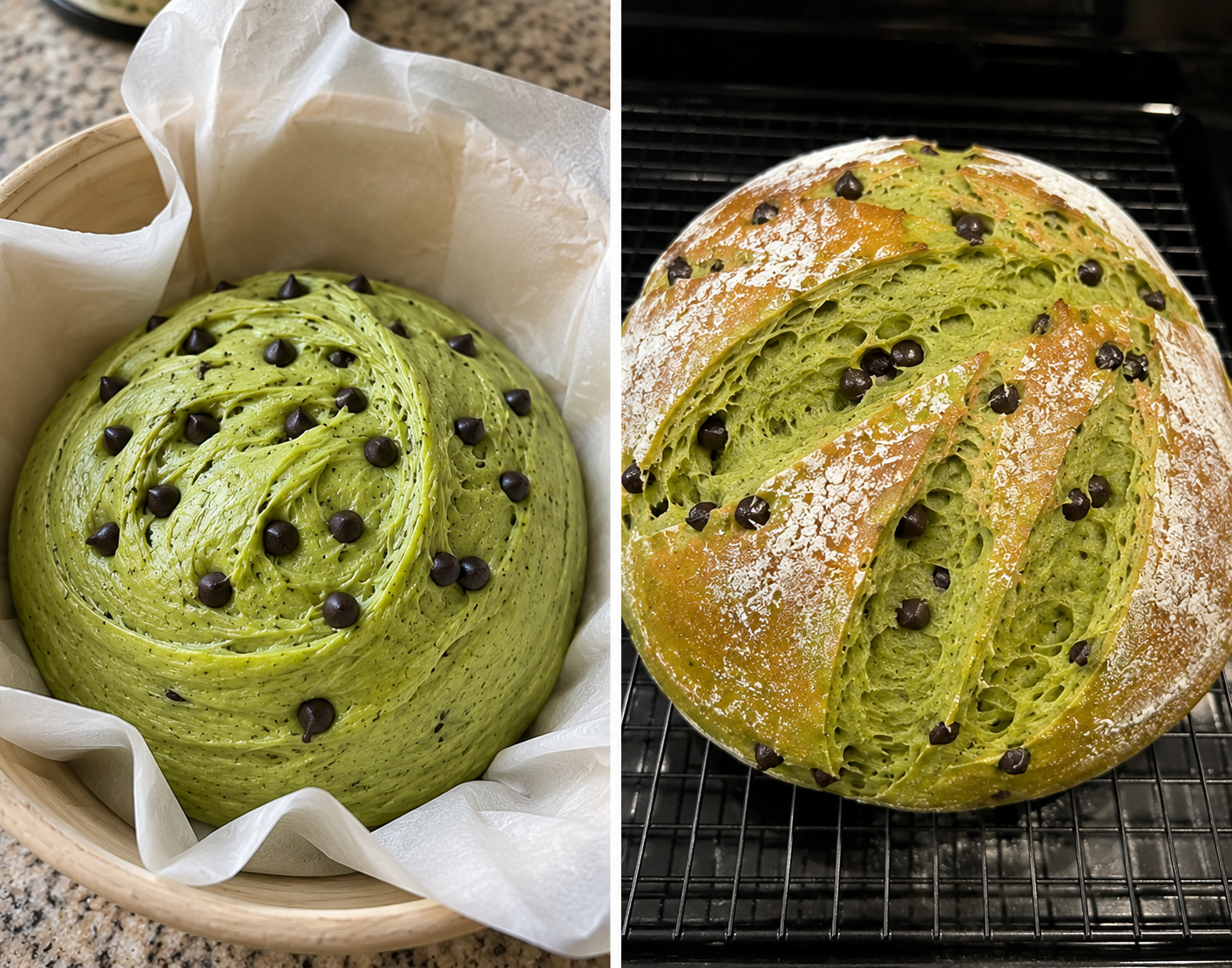 Easy Homemade Green Bread Loaf