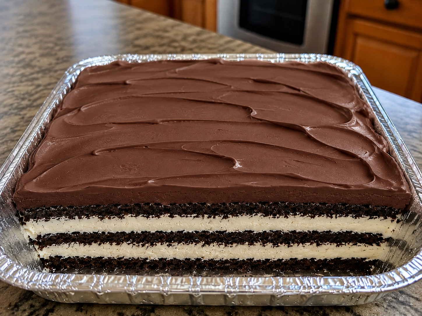 Homemade Chocolate Layer Dessert Cake