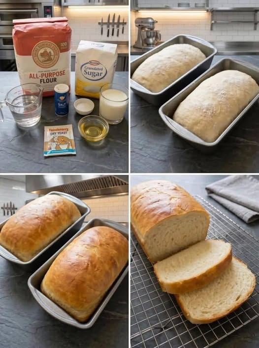 Homemade White Bread Recipe – Soft, Fluffy & Perfect Every Time