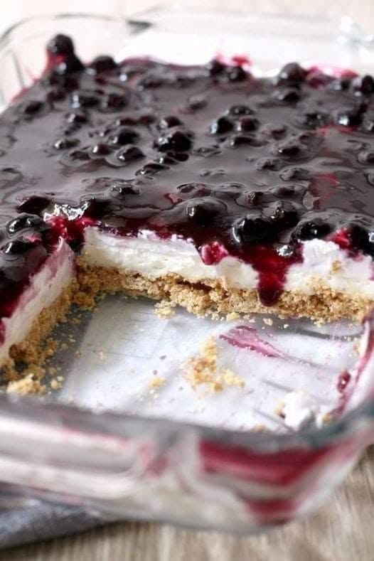 Blueberry Cheesecake Dessert Bars